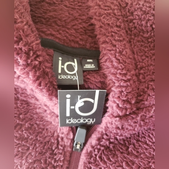 ID Ideology Men's Red Regular Fit Warm Fleece Zip Performance Hoodie Sz XXL (NWT - Picture 5 of 8